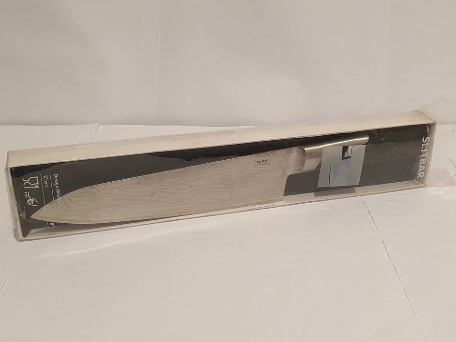 Super noż IKEA SLITBAR stal VG 10 Cro-Mo nowy tasak 21cm ostrze 8''