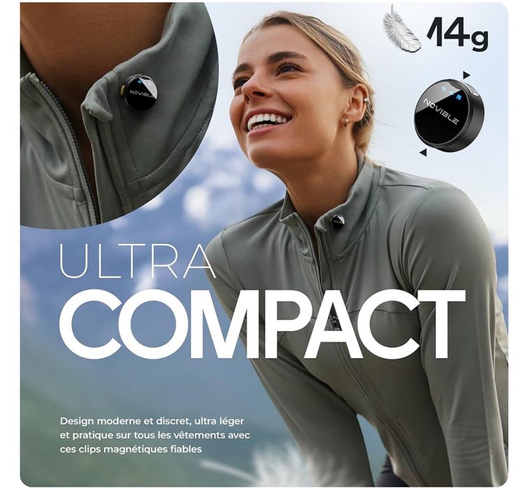 Bezprzewodowy mikrofon krawatowy Lavalier do iPhone'a, Androida