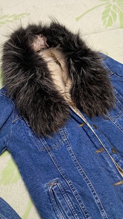 Хутро натуральне 70 см/ єнот/ комір на куртку