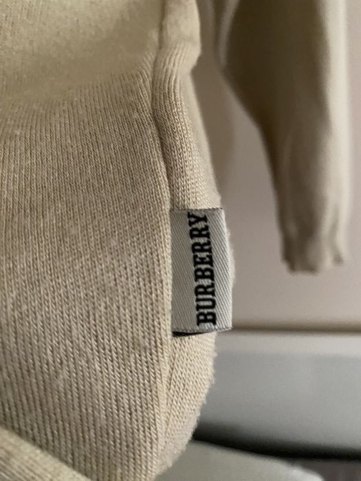 Burberry sweter nude kardigan M L 38 40 beżowy