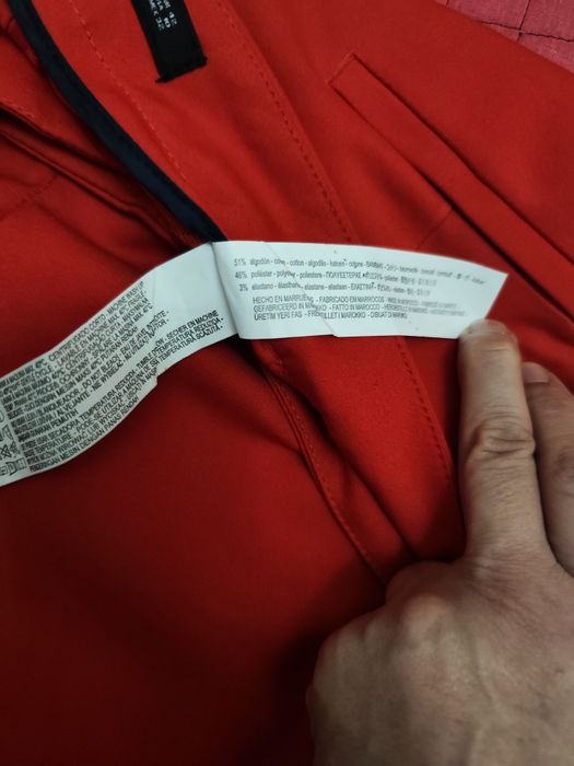 Calças clássicas Zara Woman vermelhas n 42