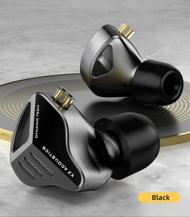 KZ ZVX Black – Динамічні навушники 1DD з референсним звучанням