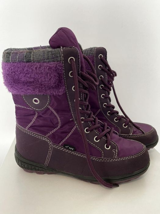 Śniegowce kozaki wiązane dziewczęce