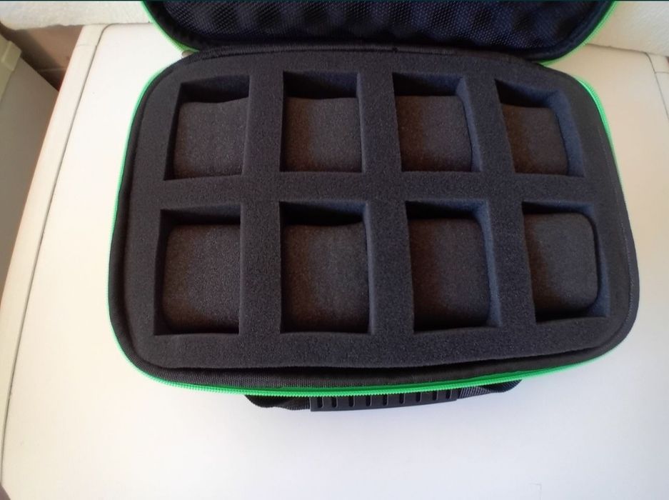 Estojo Mala de Viagem para 8 Relógios Seiko Citizen Breitling Oris Iwc