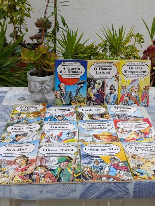 Conjunto de 15  livros Biblioteca RTP - Clássicos de Banda Desenhada( ver descrição).