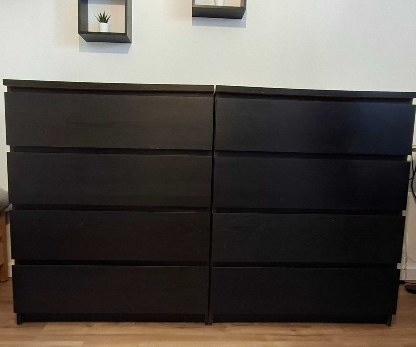 2 Cómodas Carvalho 4 gavetas MALM 70€ (total)