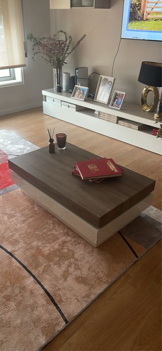 Conjunto mesa e movel centro