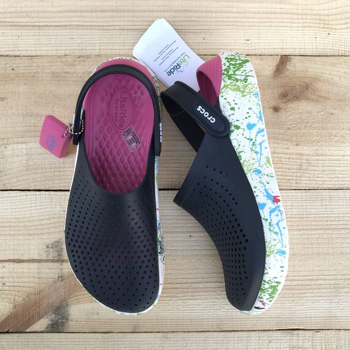 Жіночі Крокси Crocs LiteRide Клякси Багато Кольрів
