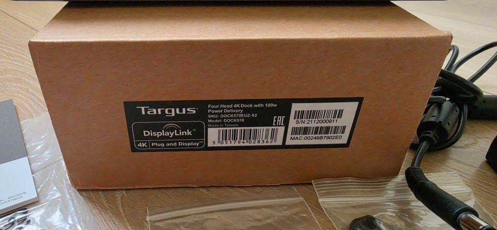 Stacja Dokująca TARGUS DOCK570EUZ-82_ USB-C Universal Quad 4K_100W
