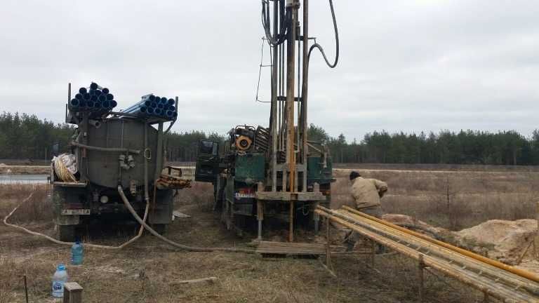 Бурение скважин, Буріння свердловин, монтаж Счастливое