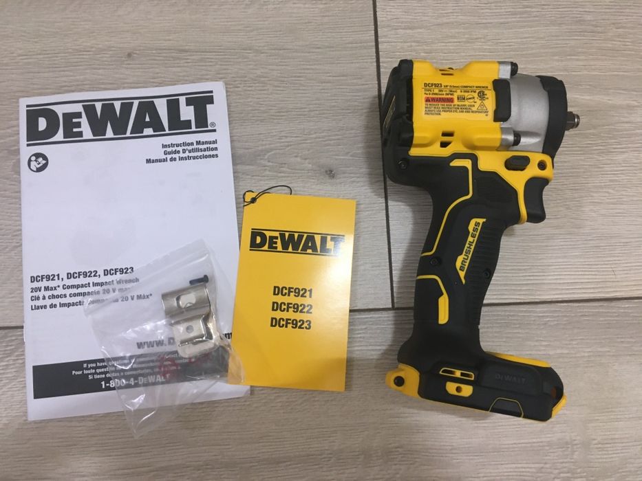 DEWALT DCF921B ATOMIC 20V 1/2" Бесщеточный гайковерт из США