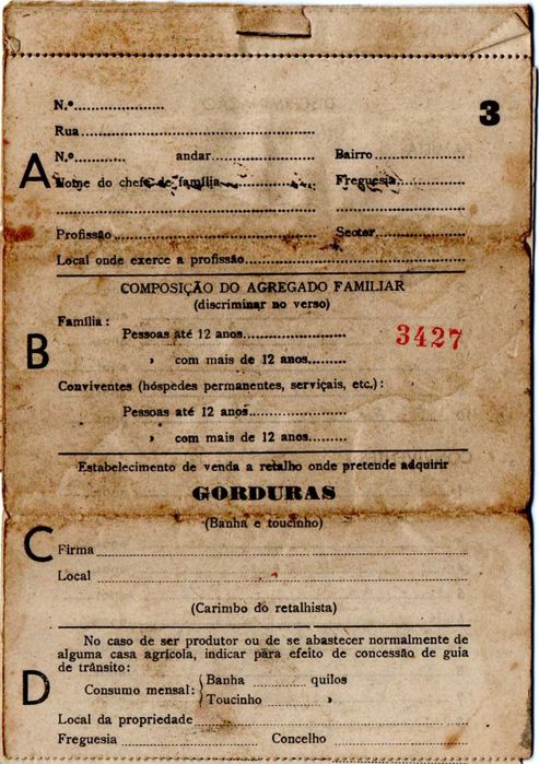 Caderneta de racionamento (1943)
