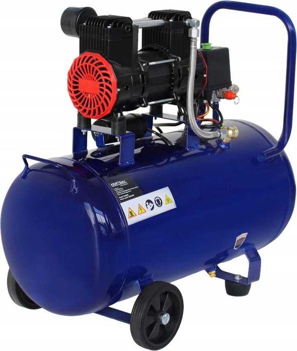 Kompresor Bezolejowy Sprężarka 50L 1500W 230V 2800 RPM Cichy New Mod*