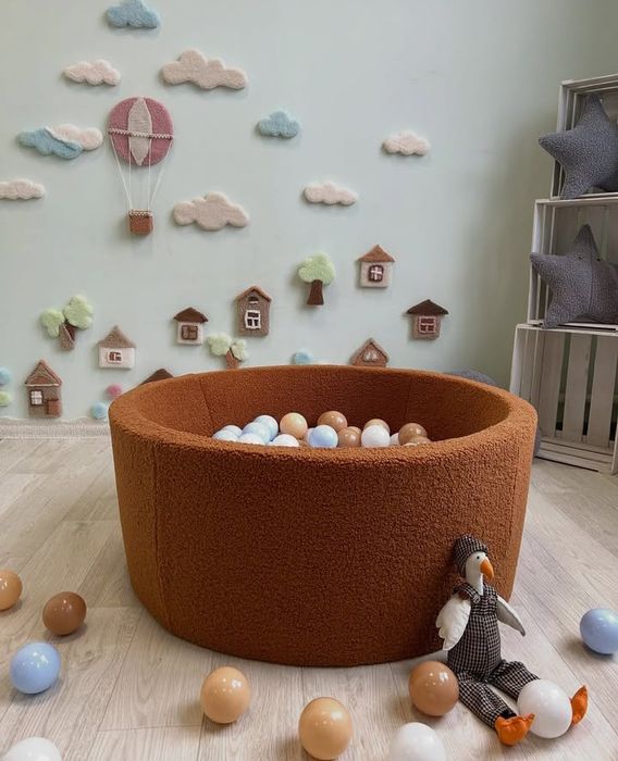 Сухой бассейн Тедди для детей с шариками и без. Басейн з кульками.