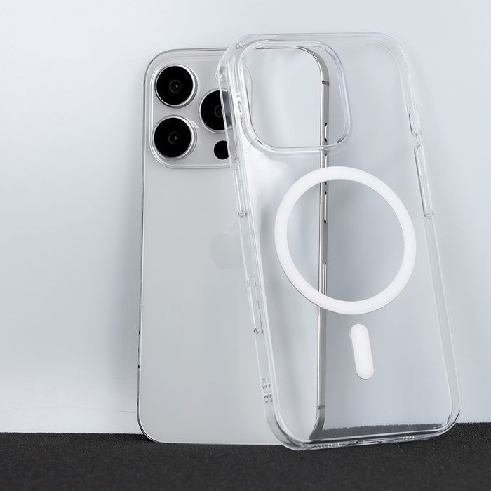 Transparent Slim Magsafe Case do Iphone 17 white