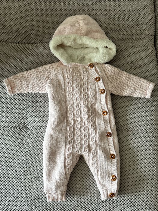 Вʼязаний теплий комбінезон