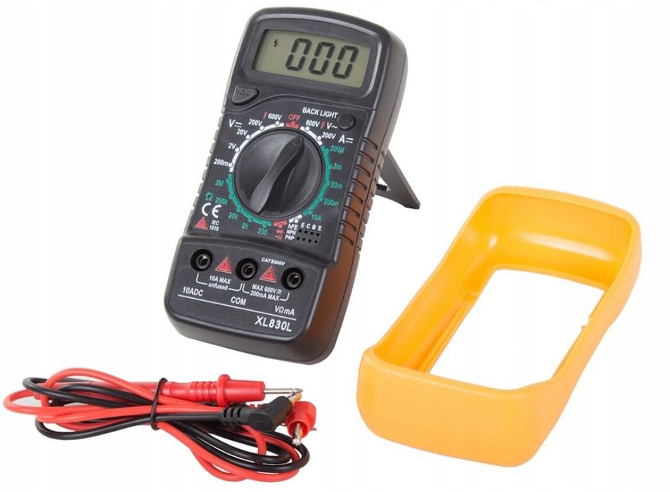 Cyfrowy miernik prądu multimetr tester napięcia na baterie 9V