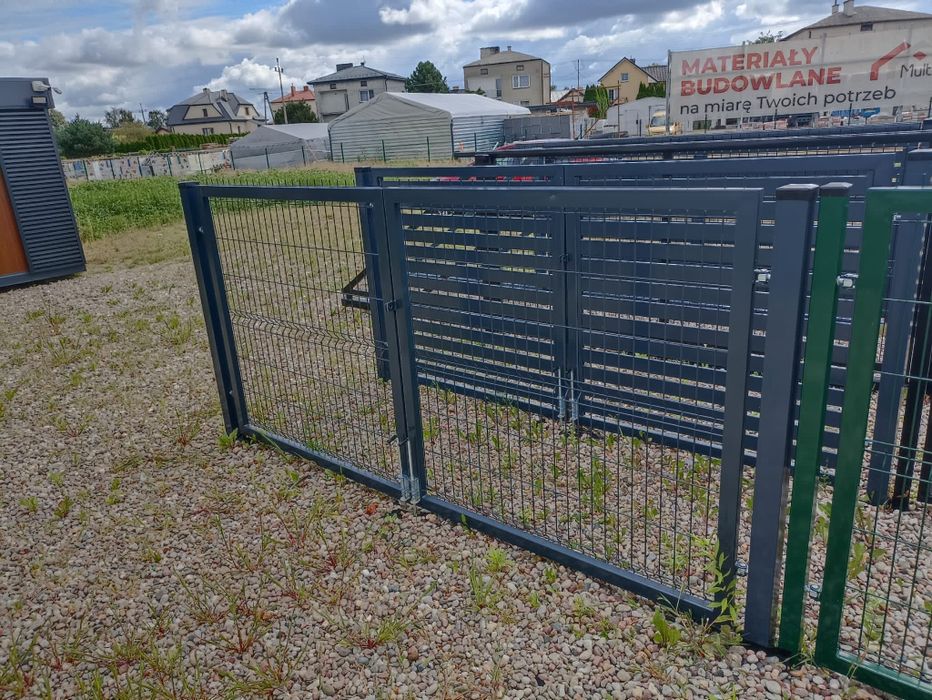 Ogrodzenia panelowe panel bramy furtki słupki płot palety