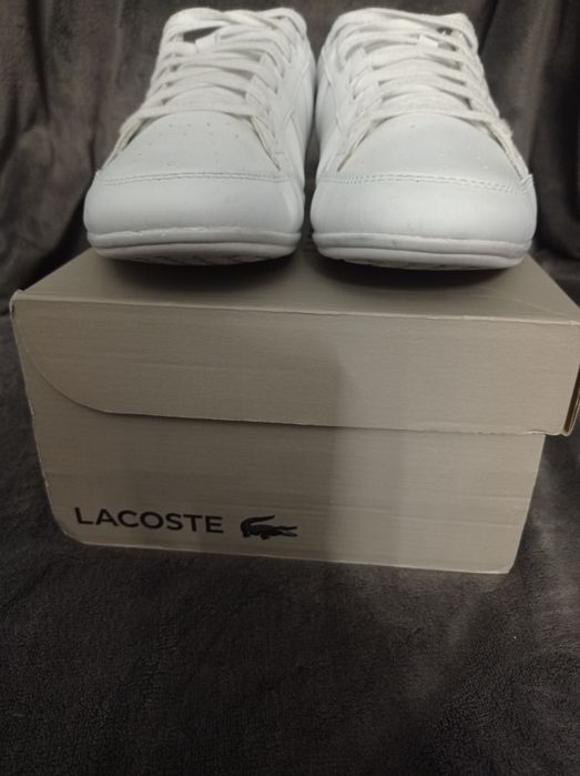 Buty Lacoste Chaymon rozmiar 44 skórzane skóra białe super męskie