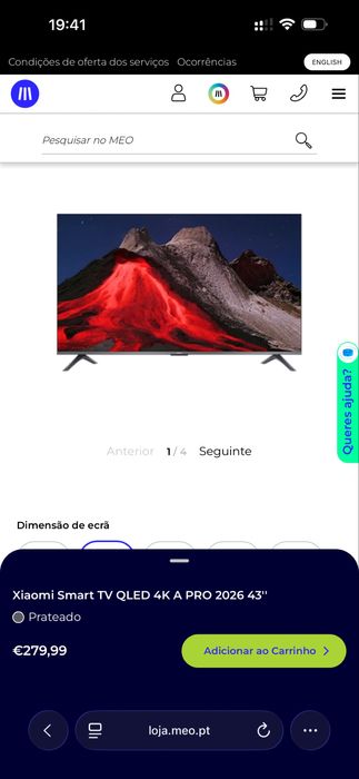 Televisa xioami 43 polegadas