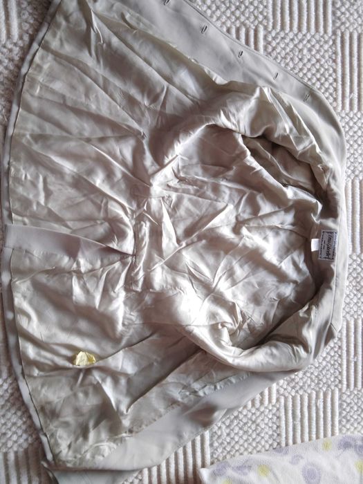 Casaco/Blazer Beje/Creme Lena Gabrielle New York S/8 (Ler Descrição)