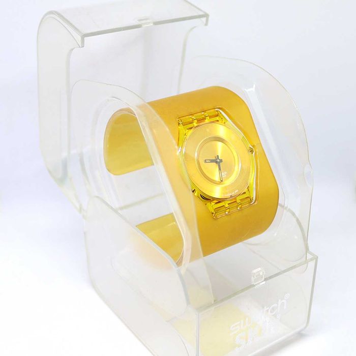 Vendo relógio Swatch original - SFJ101 Yellow Jelly Skin - estado novo
