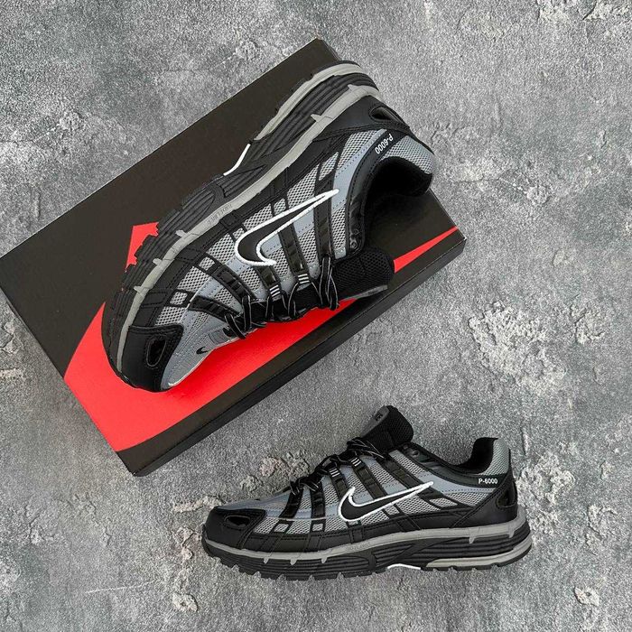 Чоловічі кросівки Nike P-6000 сірі спортивне взуття демісезонні