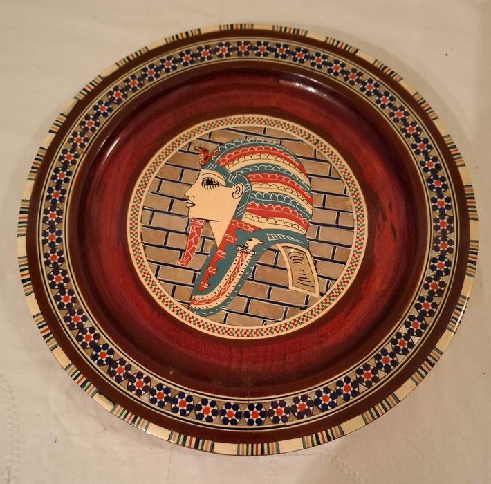 Egyptian Wooden Wall Plate
