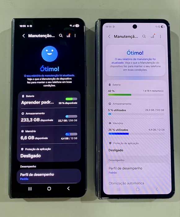 2 x Samsungs Z Folds 4 (ecras internos avariados)