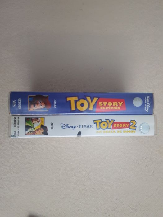 Filme Disney VHS cassete Toy Story 1 e 2