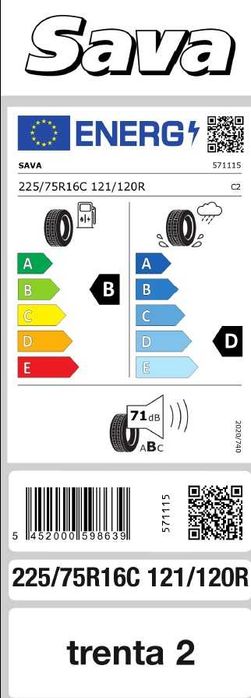 2 szt nowe opony letnie 225/75R16C Sava Trenta 2 Warszawa