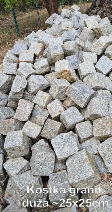 Kostka brukowa granitowa nieregularna ~25x25cm
