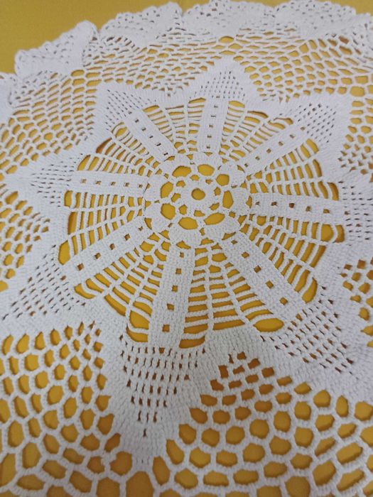 Round Crochet Towel