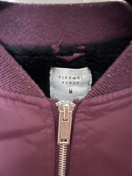 Casaco Bomber bordô