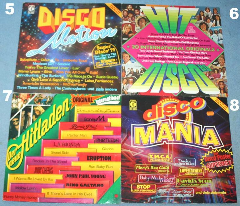Płyty winylowe, składanki, Disco, Pop, Rock, Jazz, Country, Movie