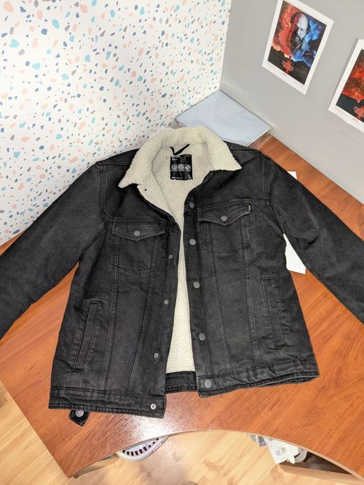 Kurtka Jeansowa Sherpa Sinsay Męska