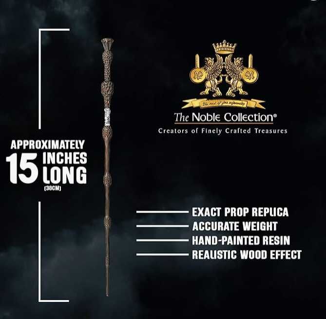 Harry Potter varinha Dumbledore caixa Ollivanders The Noble Collection