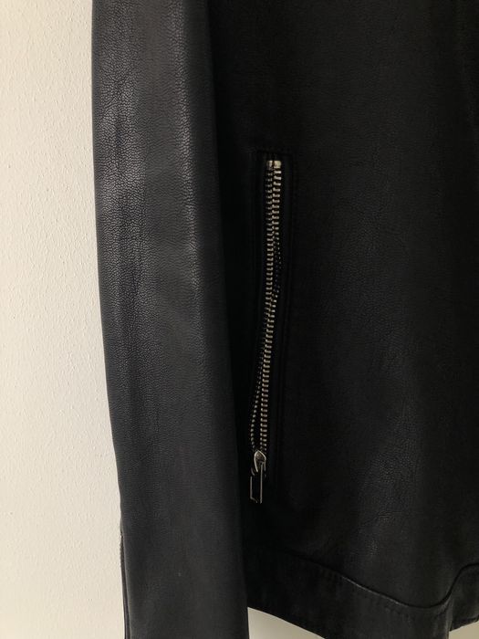 Casaco cabedal pele preta - homem