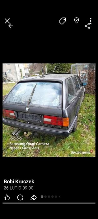 BMW e30 Touring (1990r).Tylna Klapa (gola blacha)