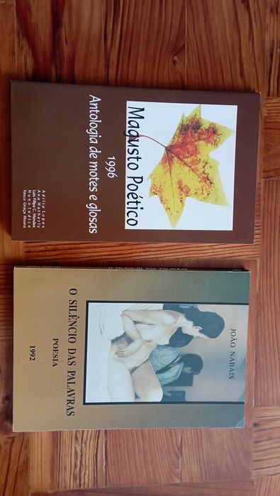 Dois livros "Magusto poético e O silêncio das palavras"