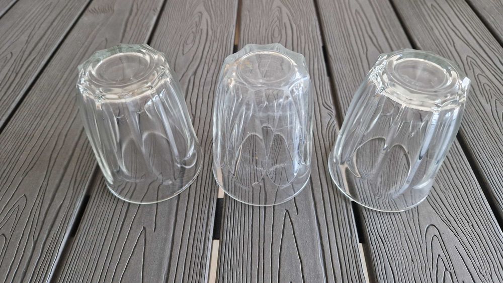 3 copos de vidro vintage Crisal