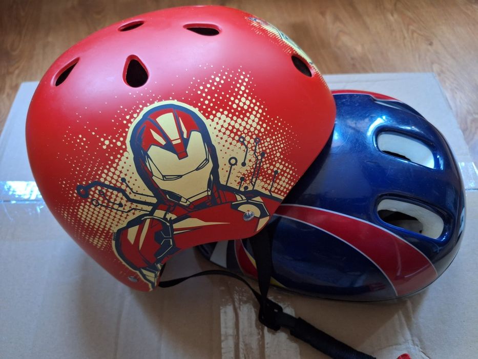 Kask rowerowy orzeszek dziecięcy SEVEN Disney IRONMAN + gratis
