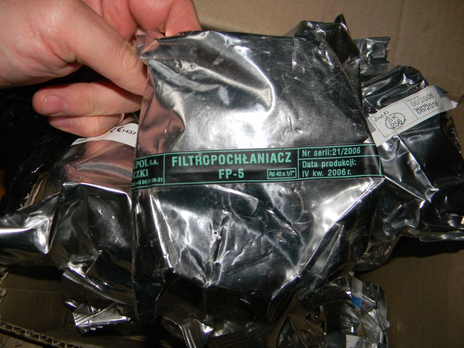 Filtropochłaniacze do maski MP5 nowe