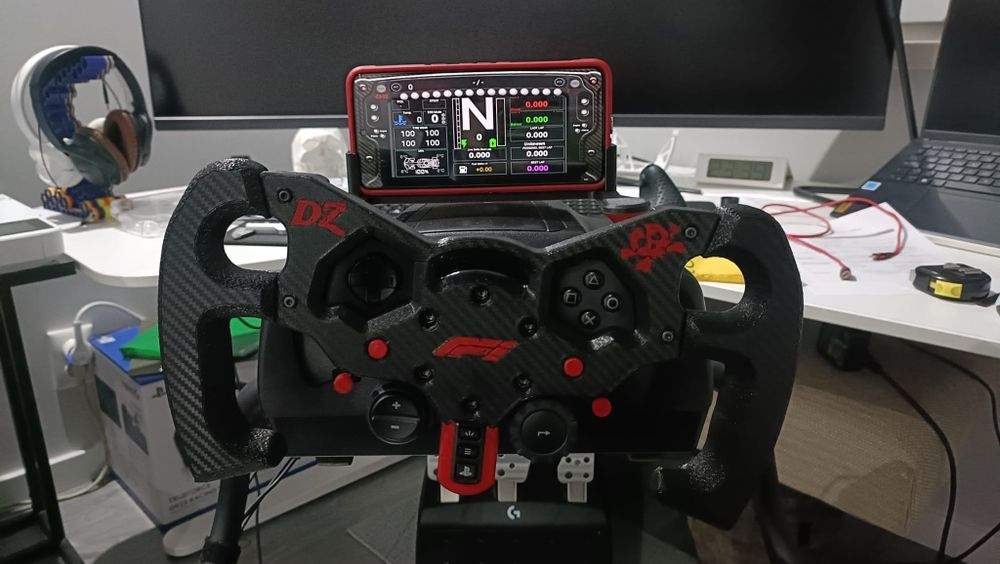 Logitech volante, suporte telemetria telemóvel