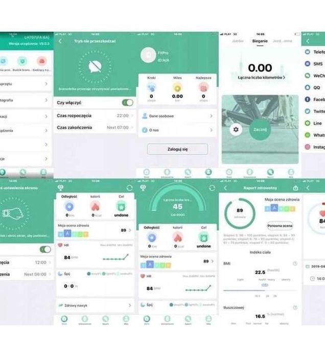 SMARTWATCH WODOODPORNY wielofunkcyjny smartband opaska zegarek męski