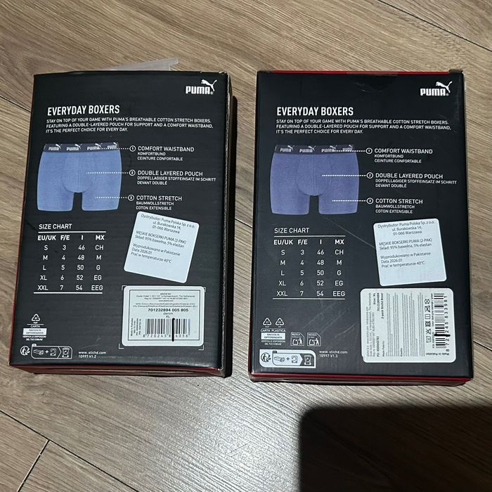 PUMA Bokserki XL - 4 sztuki - 2 x 2 pack