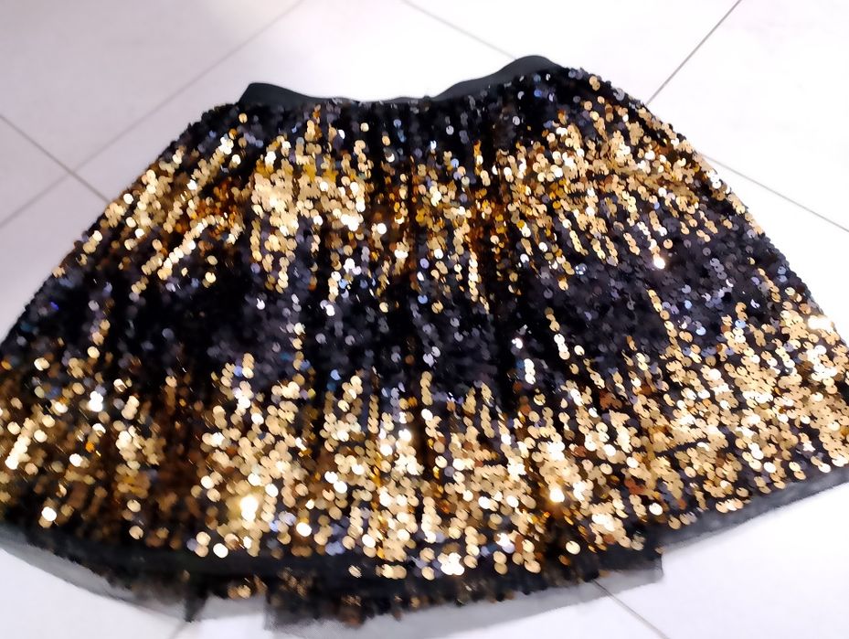 Spódnica dziewczęca w cekiny nowa