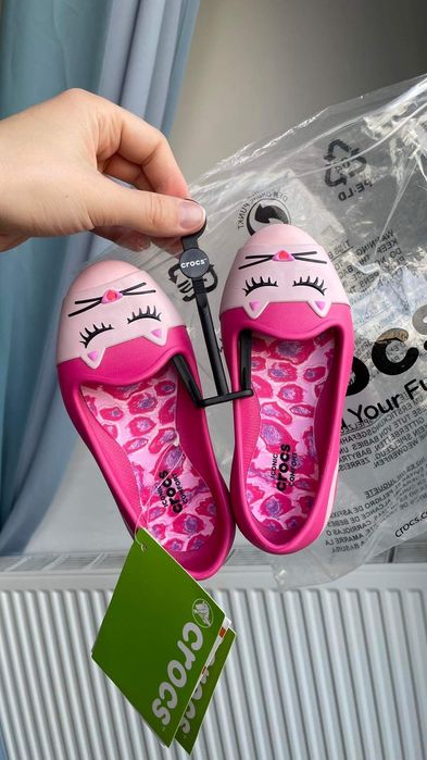 Crocs baleriny różowe eve animal candy pink C9 25-26