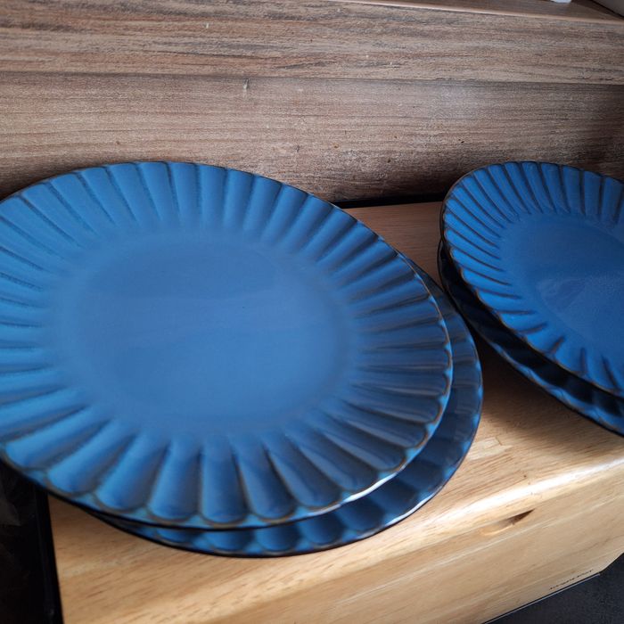 Talerze Evie blue loft niebieskie 4sztuki 20cm