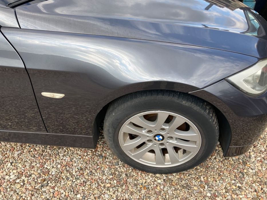 BMW E90 E91 A22/7 sparkling graphite metallic Oryginalny błotnik przedni prawy przód W KOLOR